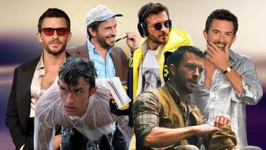 A collage of man in various poses